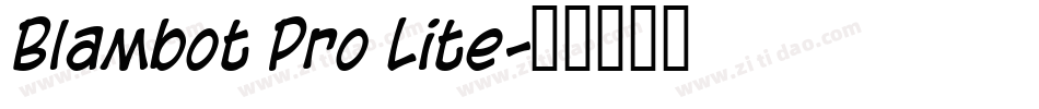 Blambot Pro Lite字体转换